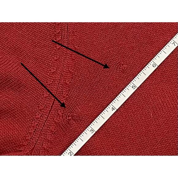 L.L. Bean Burgundy Red 100% Merino Wool Long Sleeve 1/4 Zip Sweater, XL - Picture 11 of 11